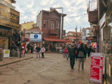 Edirne, Türkiye - 11 Ocak 2020: Edirne, eski adıyla Adrianople, şehir, aşırı batı Türkiye.