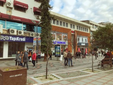 Edirne, Türkiye - 11 Ocak 2020: Edirne, eski adıyla Adrianople, şehir, aşırı batı Türkiye.