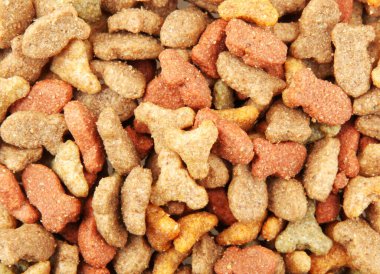 Close-Up Of Dried Pet Food Background