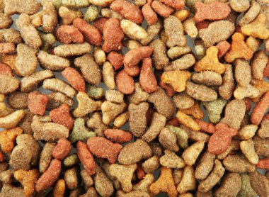 Close-Up Of Dried Pet Food Background