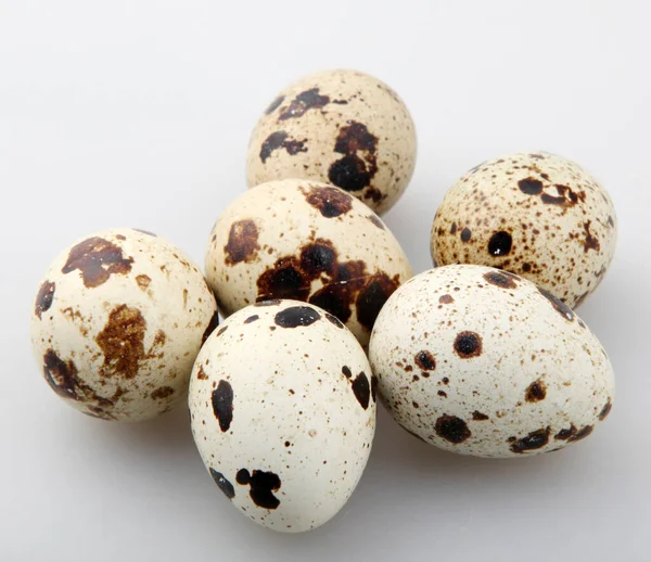 Перепелиные Яйца Изолированы Белом Фоне — стоковое фото