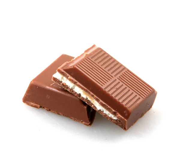 Chocolate Con Leche Aislado Sobre Fondo Blanco — Foto de Stock