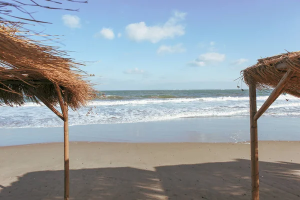 Strand Und Meer Hellen Sonnenlicht — Stockfoto