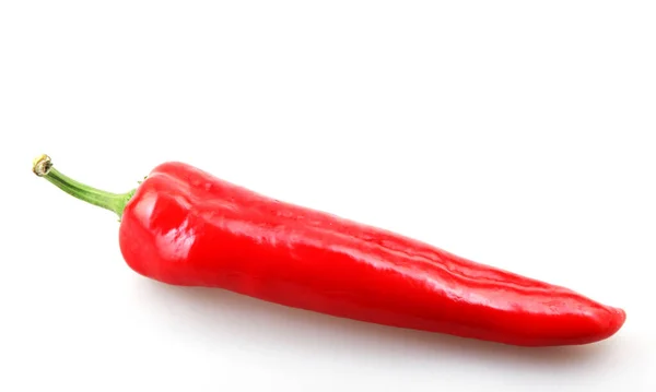 Close Red Chili Pepper White Background Stock Picture