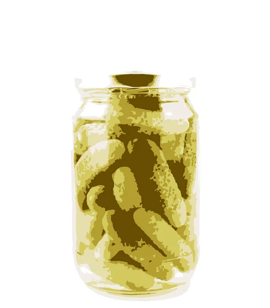 Marinerade Pickles Isolerad Vit Bakgrund — Stockfoto