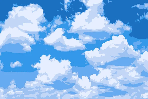 Tampilan Sudut Rendah Dari Awan Langit Biru — Stok Foto