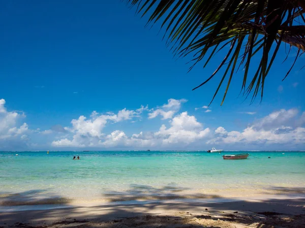 Пляж Маврикія Індійському Океані Повітряні Фото Взяті Безпілотника — стокове фото