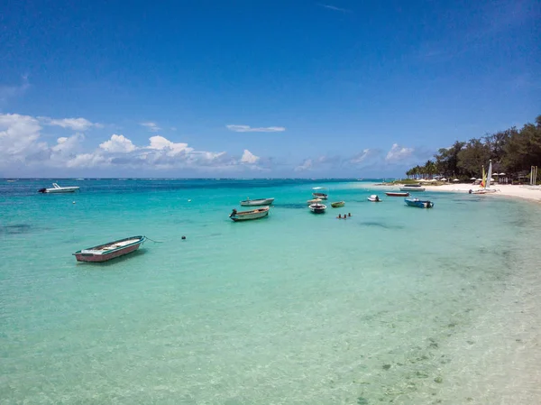 Пляж Маврикія Індійському Океані Повітряні Фото Взяті Безпілотника — стокове фото