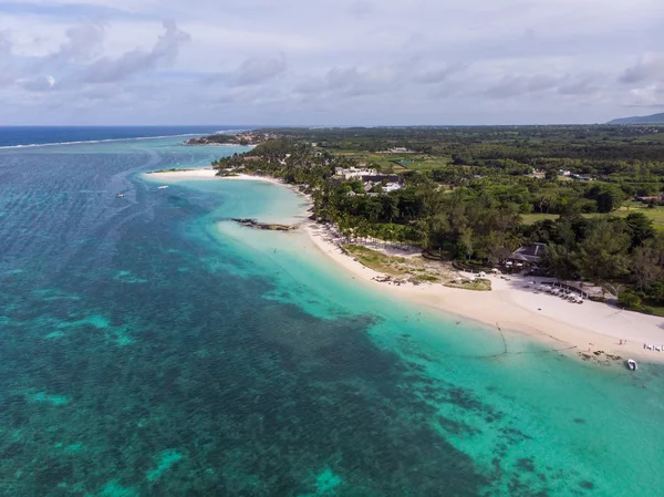 Foto Aérea Mauricio Isla Con Hermosas Playas 2019 —  Fotos de Stock