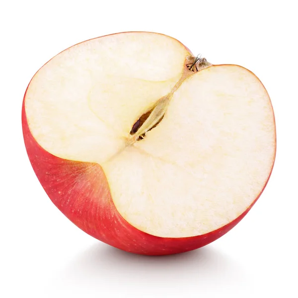 Polovinu červené jablko ovoce — Stock fotografie