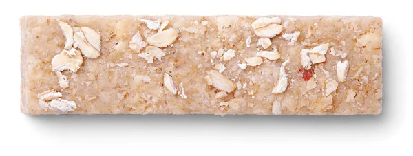 Granola bar (muesli or cereal bar) isolated on white — Stock Photo, Image