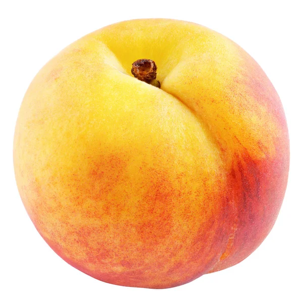 Einzelne Aprikosenfrüchte isoliert auf weiß — Stockfoto