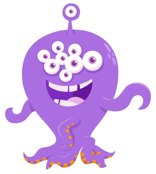 Cartoon Afbeelding Van Grappige Monster Weird Dieren Schepsel — Stockvector