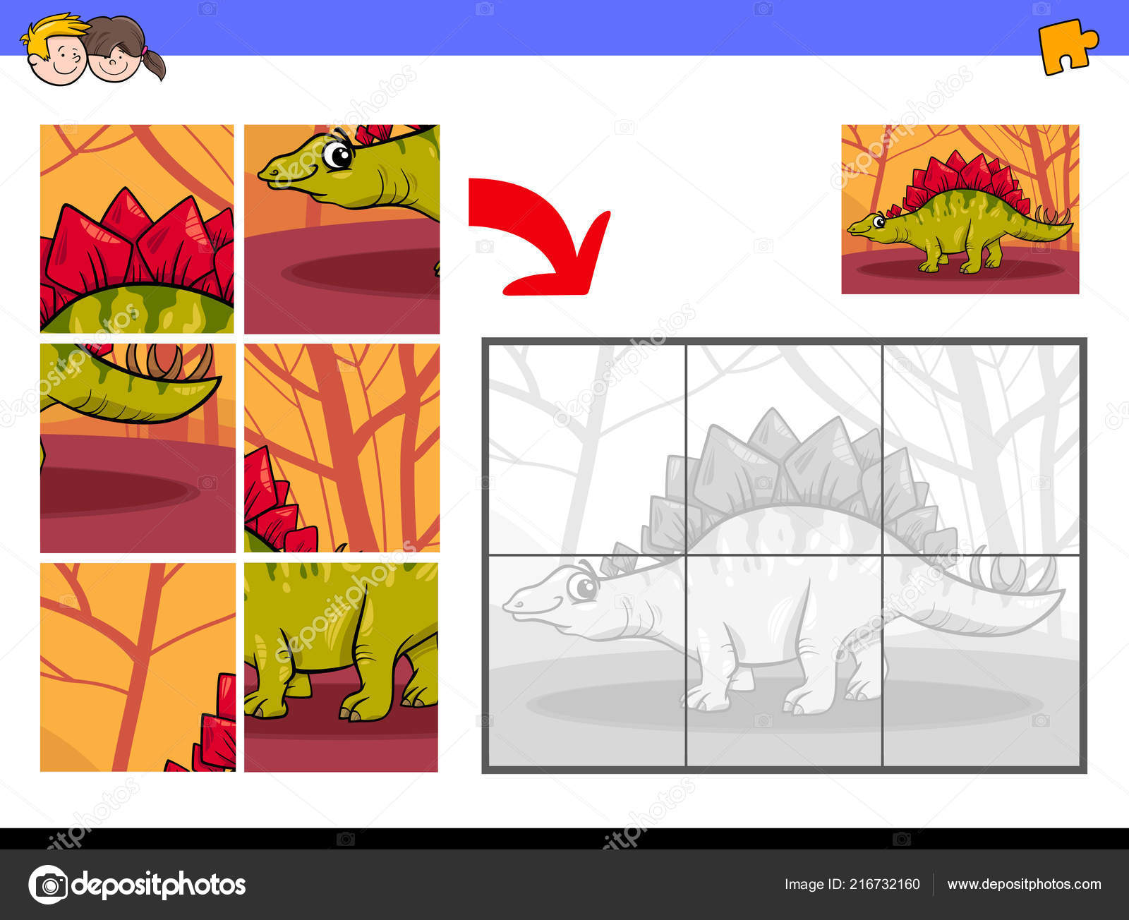 Vetores de Jogo Da Cópia Bonito Do Dinossauro E Do Teste Padrão