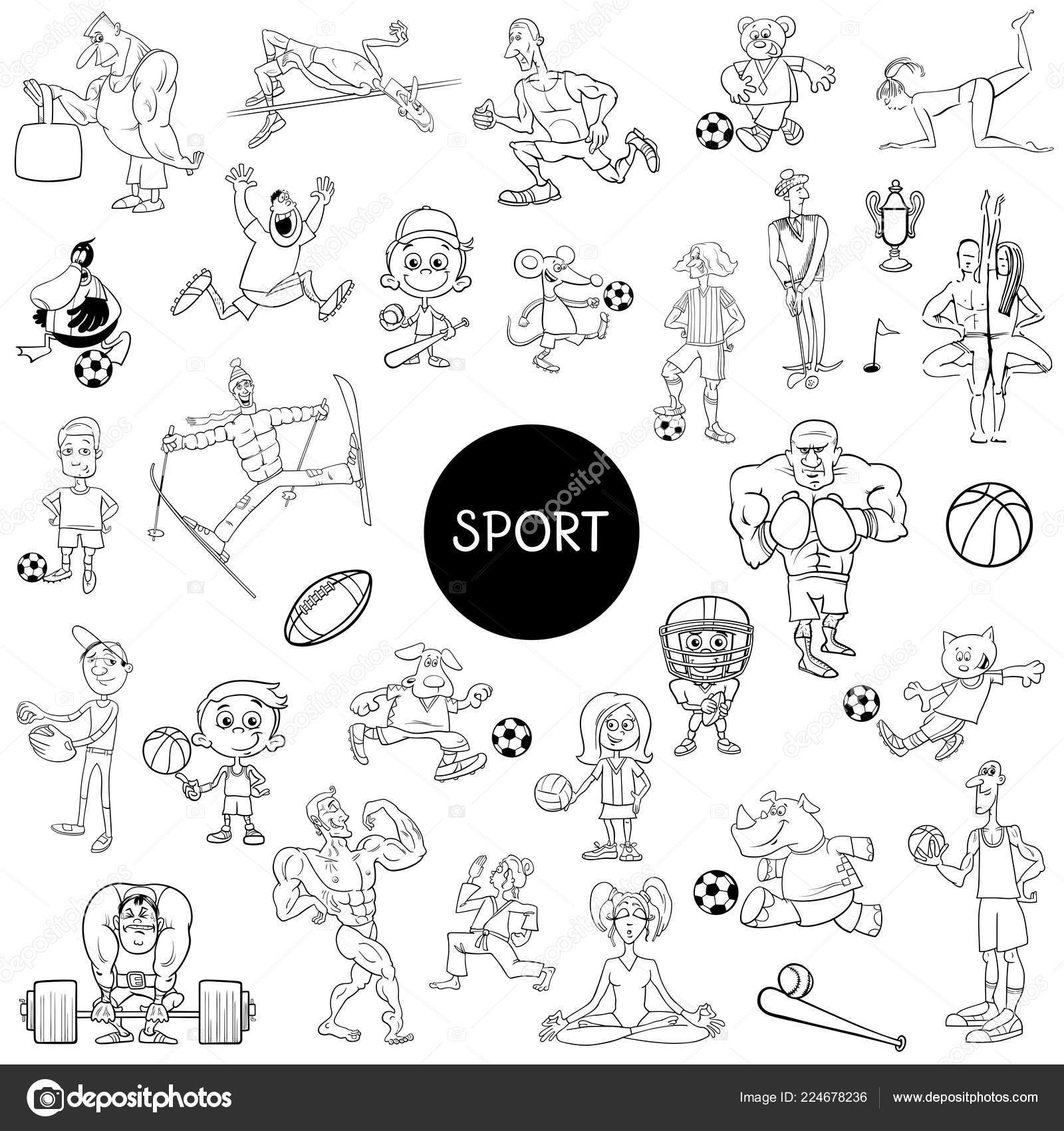 Vetores de Esboço De Página De Coloração De Gato De Desenho Animado Jogando Futebol  Jogo De Futebol Livro De Colorir Para Crianças e mais imagens de Animal -  iStock
