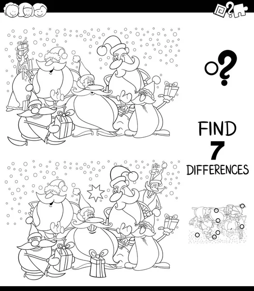 Różnice gry Boże Narodzenie palety kolorów — Wektor stockowy