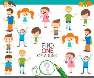 Mutlu Çocuk Karakterleri ile Bir Nazik Resim Bulma Çizgi Filmi Eğitim Etkinliği Oyunu