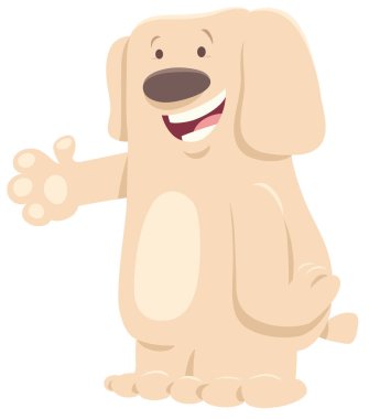 komik beyaz köpek Karikatür hayvan karakter