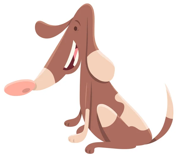 Perro manchado personaje animal de dibujos animados — Archivo Imágenes Vectoriales