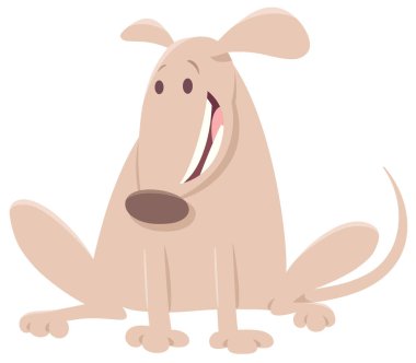 bej köpek komik çizgi film karakteri