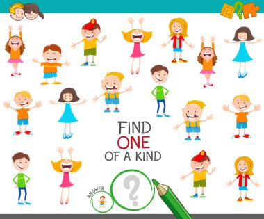 karikatür çocuklar ile tür bir görev