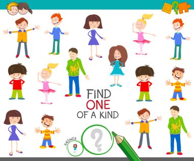 çizgi film çocukları ile bir tür oyun