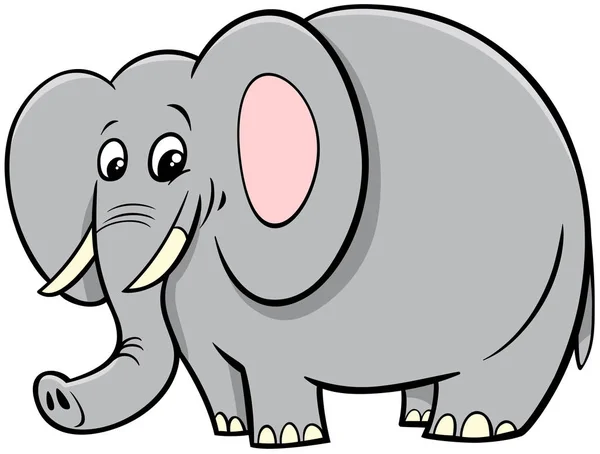 Éléphant d'Afrique animal personnage de dessin animé — Image vectorielle