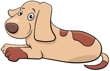 sevimli köpek yavrusu veya köpek karikatür hayvan karakteri