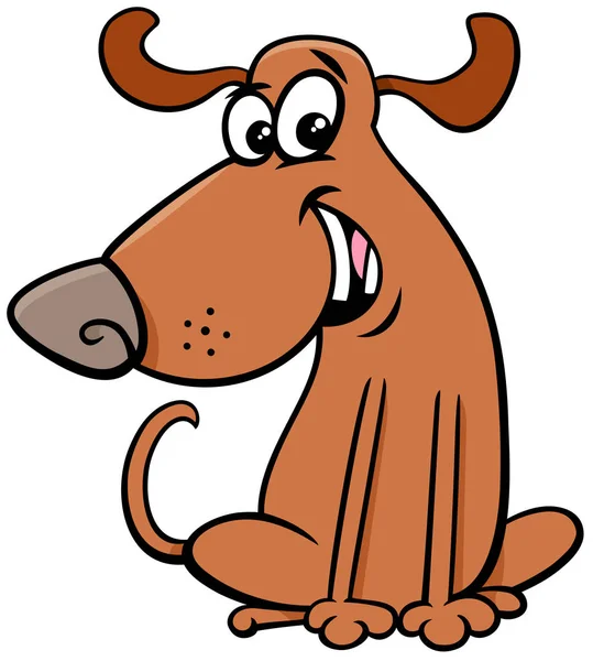 Lustige Hund Cartoon Tierfigur — Stockvektor