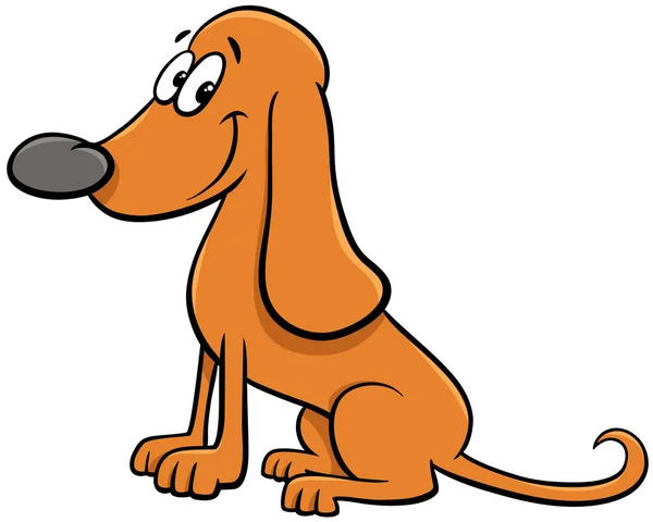 Divertido de dibujos animados perro personaje de animal cómico — Vector de stock