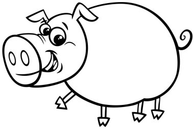 komik komik domuz çizgi film karakteri renkli kitap