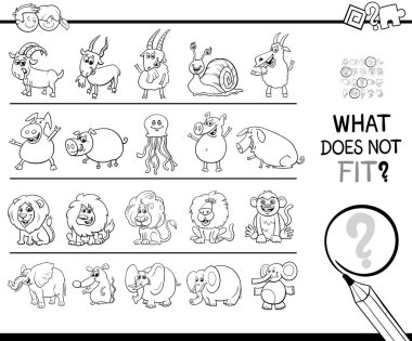 Satır boyama kitabında yanlış resim bul