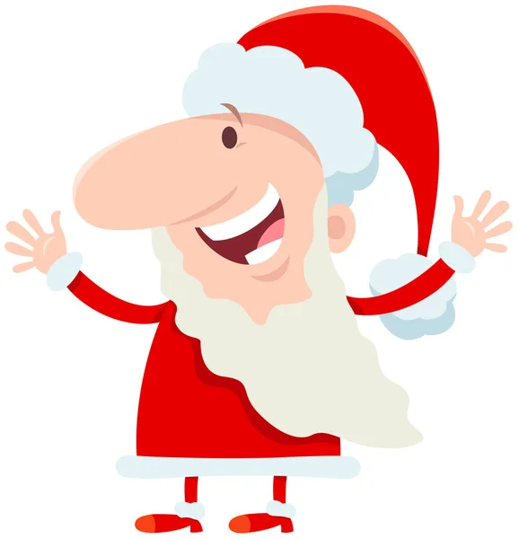 Happy Santa Claus character on Christmas time — Stock Vector