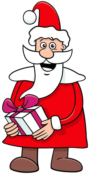 サンタクロースの漫画のキャラクタークリスマスの時間 — ストックベクタ