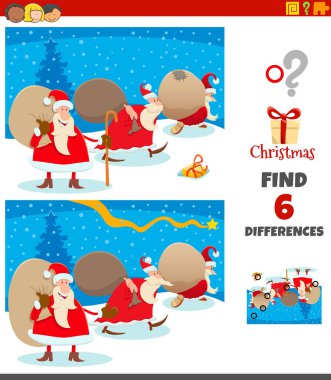 Noel Baba karakter grubuyla farklılık oyunu