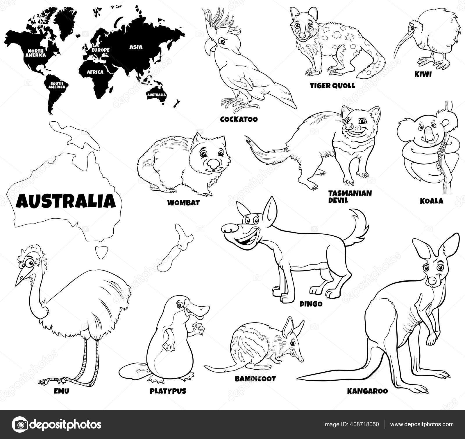 Europe Animals Coloring Pages