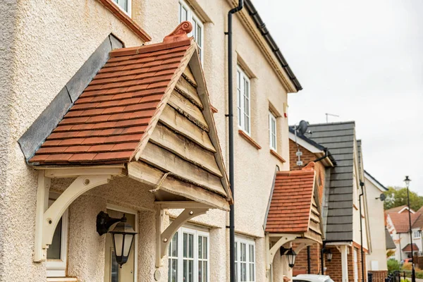 Nieuwe unieke design vrijstaande stadsvilla in Engeland — Stockfoto