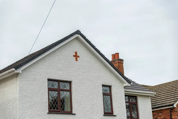 Novo design único moderna casa geminada em inglaterra — Fotografia de Stock