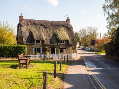 Bruerne İngiltere'de 31 Ekim 2018 stoke: geleneksel İngilizce yazlık evde stoke bruerne köyde northamptonshire, İngiltere