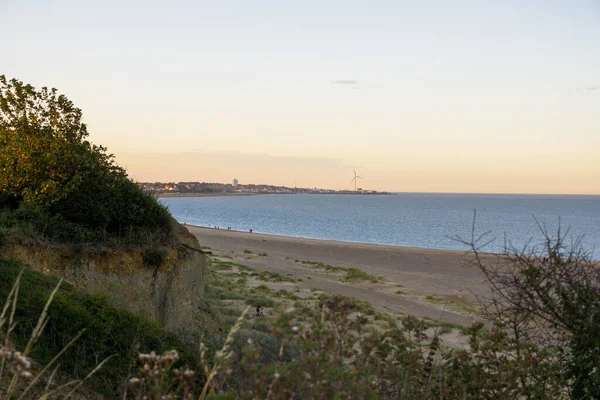 Strand en zandduinen bij Lowestoft Suffolk — Stockfoto