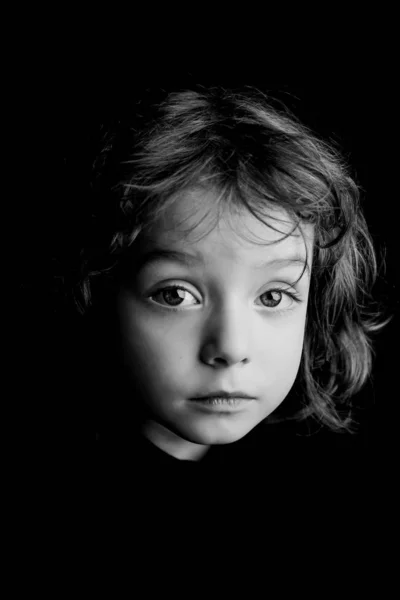 5 year old boy studio portrait — Stock Photo, Image