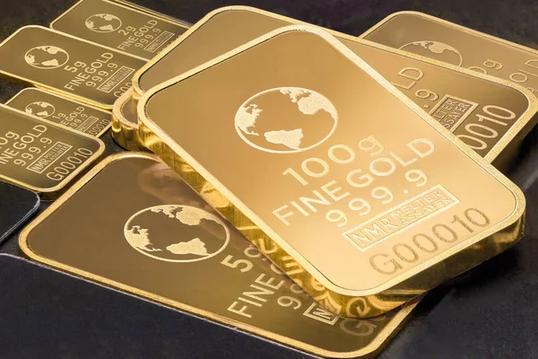 Stack Gold Bars Financial Concepts — Φωτογραφία Αρχείου