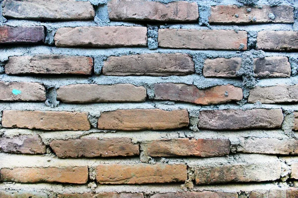 Grungy Jaune Vieux Fond Texture Mur Brique Avec Détérioration Âge — Photo
