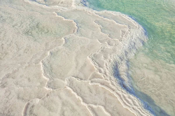 Mar Morto Sale Sul Fondo Del Mar Morto — Foto Stock