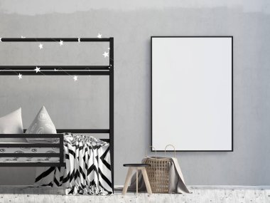 Poster çocuğun iç alay. yerde yatıyor. modern 