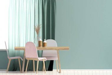 Duvar iç yemek alanı ile ilgili alay et. oturma odası modern st