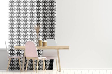 Duvar iç yemek alanı ile ilgili alay et. oturma odası modern st