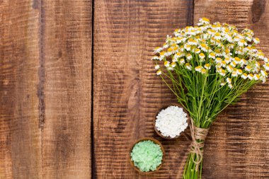Papatya aromaterapi Tema, el yapımı kozmetik. metin için yer