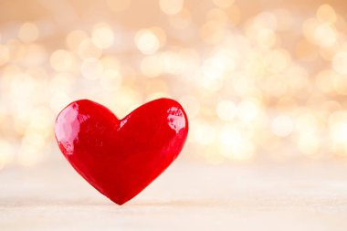 Kırmızı kalp arka plan, Sevgililer Günü tebrik kartı.