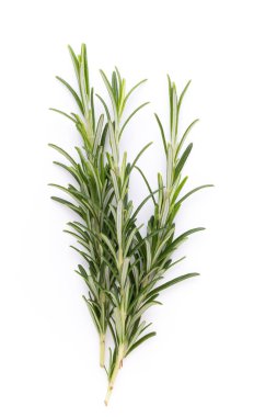 Biberiye baharat beyaz zemin üzerine.